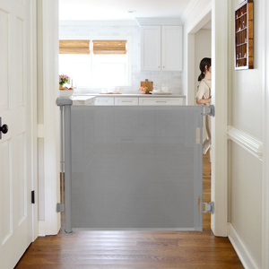 Barrières pour bébé Porte de sécurité en maille personnalisée <span class=keywords><strong>extra</strong></span> <span class=keywords><strong>large</strong></span> Barrières d'escalier Barrière rétractable pour bébé pour enfant - Product Image 1