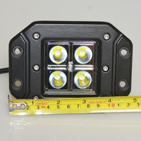 Feux de travail carrés 4 pouces 4LED, faisceau spot, véhicule tout-terrain, camion, feux de brouillard, éclairage auxiliaire 4X4, éclairage extérieur automobile