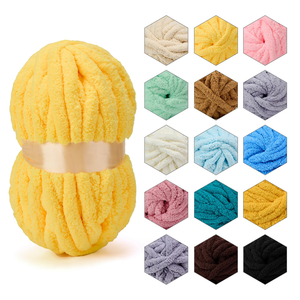 Hilo de chenilla grueso y esponjoso para tejer a mano, hilo de bucle para tejer con los dedos, venta al por mayor - Product Image 3