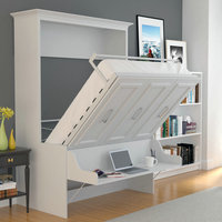 Lits superposés escamotables horizontaux personnalisés Lit escamotable avec bureau Lit mezzanine escamotable avec armoire de rangement Lit queen size de luxe pour la maison et le bureau