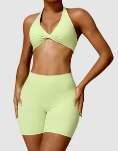 ملابس رياضية للصالات الرياضية، ملابس يوغا للتمارين والرياضة، أطقم يوغا نسائية مريحة للياقة البدنية، طقم رياضي مخصص بدون خياطة - Product Image 4