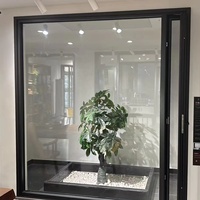 Ventanas abatibles de aluminio a prueba de ladrones Diseño moderno Cortina de persiana Sistema de bloqueo multipunto seguro PAS24 para casas adosadas