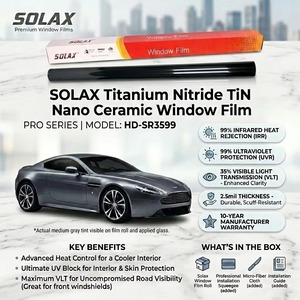 Película de Protección para Vidrios de Auto 3M Tint Film New Vision, Tinte de Ventana de Nitruro de Titanio y Cerámica, Sin Bloqueo de Señal, Adhesivo para Ventanas - Product Image 1