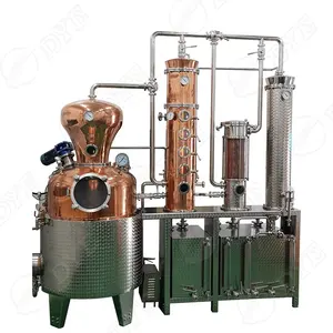 500L hybride cuivre tranquille Gin distillation électrique Whiskey production Rum brandy Distillateur Pot encore Distillation à vendre