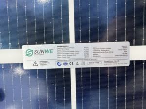 แผงโซลาร์เซลล์แบบสองหน้าชนิด N ยี่ห้อซันเว่ คุณภาพเกรด A กำลังไฟ 640 วัตต์ กระจกสองชั้น 640 วัตต์ 132 เซลล์ - Product Image 4