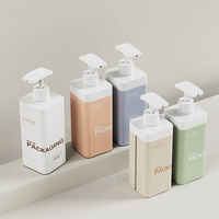 Logo personnalisé 800ml en plastique PE distributeur de savon liquide bouteilles de détergent à lessive pour liquide