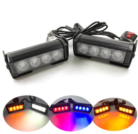 JHS nouveau 4 LED 4 couleurs Flash lumière stroboscopique phare 12V un à deux haute qualité Offroad lampe de travail ultra-lumineuse pour voiture camion