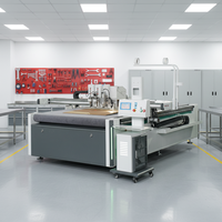 Plotter de cama plana para corte y impresión de cajas de embalaje, máquina de corte CNC digital para regalos de cumpleaños de muñecas