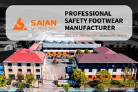 Chaussures de sécurité tactiques hautes et robustes SAIAN, imperméables, avec embout en acier anti-écrasement et anti-perforation, résistantes à l'usure, bottes hautes pour l'extérieur