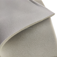 Tissu de garniture de pavillon automatique en daim avec support en mousse-Matériau de remplacement intérieur noir pour toit de voiture/camion/SUV/RV