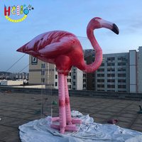 Ballon publicitaire personnalisé animal oiseau mascotte flamant rose gonflable géant
