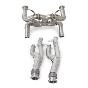 Válvula de Escape de Acero Inoxidable |   Compatible con Lamborghini Aventador SVJ <span class=keywords><strong>LP770</strong></span>-<span class=keywords><strong>4</strong></span> 2018-2022 6.5L |   Con válvula de escape y tubo inferior - Product Image 1