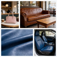 Kulit Sintetis PVC Premium Gulungan Tahan Air Awet Bermotif untuk Furnitur Interior Mobil Tas Ukuran Lebar Warna Sesuai Pesanan Tersedia