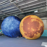 Ballons publicitaires en PVC, ballons gonflables en forme de lune, ballons géants, décoration lumineuse LED, planète gonflable pour événements