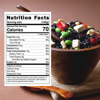 Free Sample Low Carb Vegetarian Rich Fiber Shirataki Rice Dried Konjac Black Instant Rice