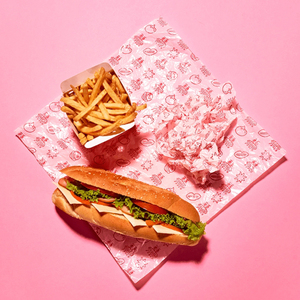 Boîte d'emballage personnalisée pour la restauration rapide, boîtes à hamburgers, boîtes à poulet, sac en papier et papier ciré pour emporter - Product Image 3