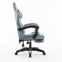 Chaise de jeu ergonomique inclinable pivotante à dossier haut de haute qualité avec repose-pieds Silla Gaming