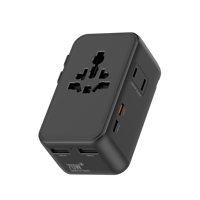 70W GAN Pengisi Daya Cepat Internasional Universal Adaptor Perjalanan Universal Adaptor Colokan Dunia