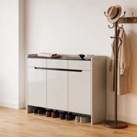 Meuble de rangement et étagère à chaussures escamotable en bois de luxe pour salon et appartement