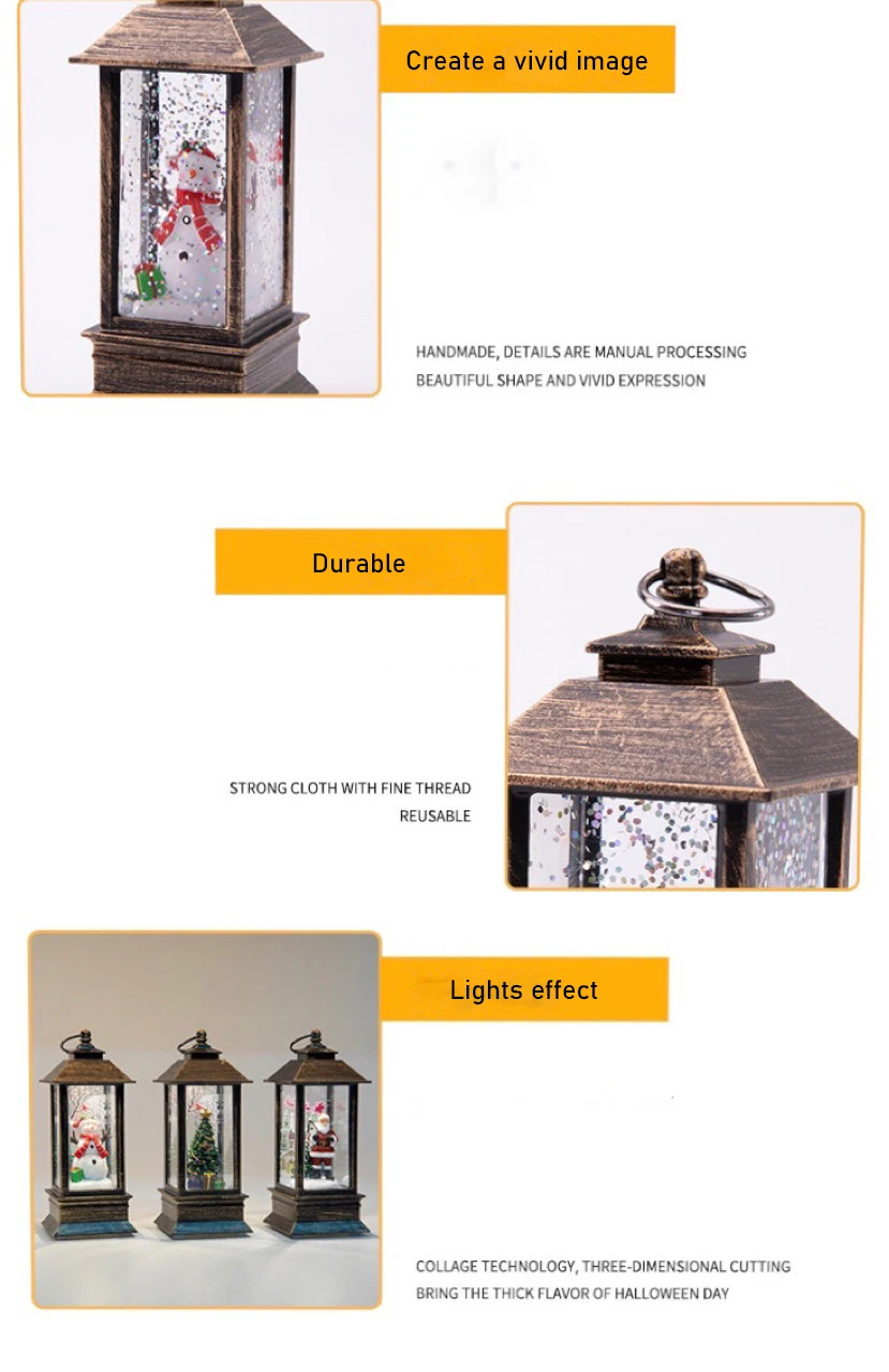 Christmas Led Lantern Indoor Led Retro Oil Lamp Decoration