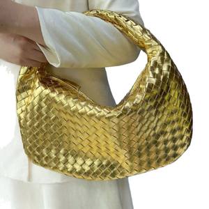 2025 femmes Denim tissé sac à main unique épaule aisselle sac fermeture éclair géométrique à la mode étanche à l'<span class=keywords><strong>eau</strong></span> pour l'été - Product Image 5