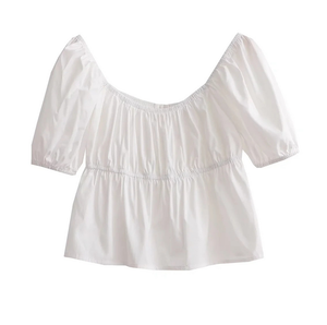 Runwaylover927レディースセクシーバックレス半袖ブラウス - Product Image 2