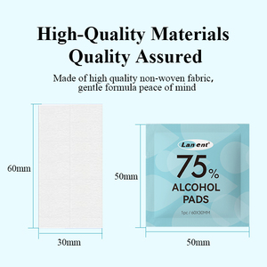 แผ่นรองแอลกอฮอล์สำหรับ75% และเตรียมอนามัยแผ่นเปียกปรับแต่งได้ - Product Image 2