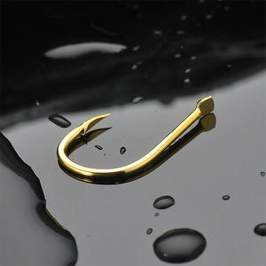 WEIHE 100 unids/bolsa 5 #6 #8 #9 # Falculate Isene anzuelos de pesca con mosca dorada con lengüeta para agua salada - Product Image 6