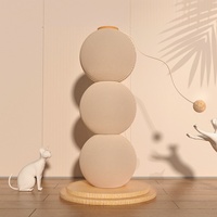 Nuevo diseño: Rascador vertical para gatos con columna de agarre, resistente a arañazos, desgaste y desprendimiento de material, con bola.