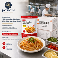 Halal 190g Rasa Lemon Asam Pedas Konjac Liangpi Siap Saji Mie Instan Asia Vegan Makanan Sehat Kemasan Grosir 10 Bulan