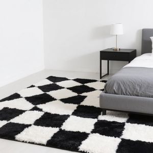 <span class=keywords><strong>Tapis</strong></span> personnalisé Touffetage Damier Grille Noir et Or <span class=keywords><strong>Tapis</strong></span> Moelleux Antidérapant <span class=keywords><strong>Grand</strong></span> <span class=keywords><strong>Tapis</strong></span> Moelleux Doux pour Chambre à Coucher - Product Image 5