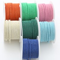Chaînes en cristal SS6 de 2 mm en gros, chaînes en cristal solide Jelly, chaînes à griffes en acrylique, chaînes de strass pour vêtements et accessoires de bijouterie