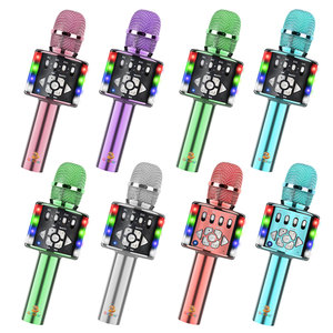 Multifunctional <b>Wireless</b> BT Handheld Microphone Come With Audio Mobile Kids Singing Microphone - Product Image 1