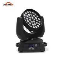 36 projecteurs LED RGBW à tête mobile avec zoom DMX512 IP33 pour scène