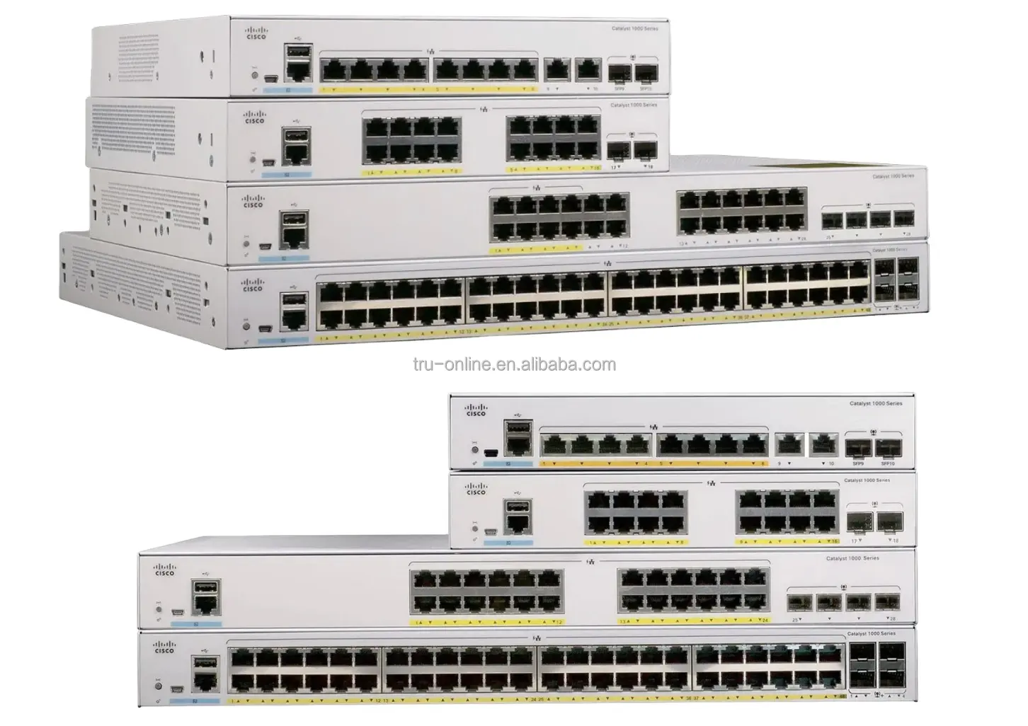 Cisco switch baru 48port POE sakelar seri C1000 C1000-48P-4X-L sakelar