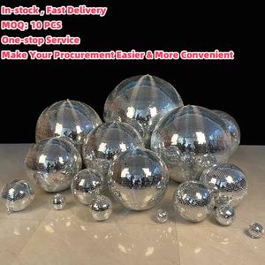 थोक 3 सेमी-100 सेमी बड़ा फांसी आउटडोर घर सजावट रंगीन पार्टी दर्पण डिस्क बॉल घूर्णन - Product Image 4