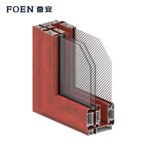 Extrusion en bois d'aluminium pour fenêtre et porte, complète - Product Image 1