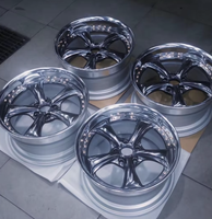 Jantes forgées LH 2 ou 3 pièces 18 19 20 pouces polies à déport profond 5x114.3 CB54MM compatibles JDM pour Mazda RX7