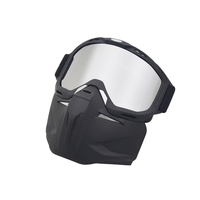 Samger — masque facial amovible, visière pour moto, Motocross, moto, universel, avec visage ouvert, détachable, à la mode, nouveauté 2021