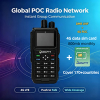 Radio bidirectionnelle GaodaPTT 4G Walkie Talkie R11 avec carte SIM, réseau LTE, portée illimitée, interphone mondial, bande UHF, radio étanche IP68