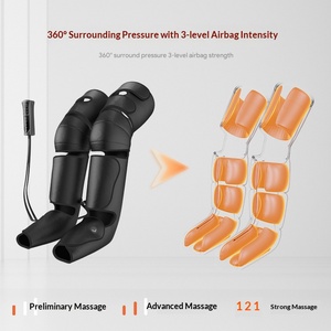 3-Segment Air Compression Leg Massager, Popular Electric Heat Air Wave Pressure Calf & Leg Massage Wraps - Product Image 4