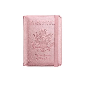 Funda y Organizador de Pasaporte de Cuero PU Boshiho al por Mayor, Cartera de Viaje Personalizada - Product Image 1