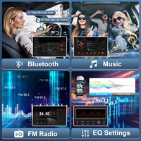 Autoradio Android 2 Din 8 cœurs 2+32 Go avec processeur de signal numérique FM pour Honda Civic 2006-2011