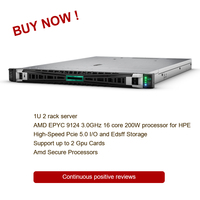 Kualitas baik 1u2p Amd Epyc rak prosesor Hpe Dl365 Gen11 1u Server Workstation dengan memori 6tb