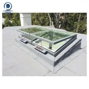 프리마 채광창 경첩 빅 사이즈 지붕창 현대 단순 유리 지붕 채광창 전동 채광창 led 조명 교수형 창