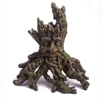Animaux décoratifs pour aquarium, résine, arbre en bois, ornements artisanaux, nouvelle collection