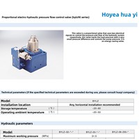 Vanne électro-hydraulique proportionnelle P-Q BYLZ-02 BYLZ-03 |   Vanne de régulation de pression et de débit 16MPa 25MPa 40-160L/min Économie d'énergie