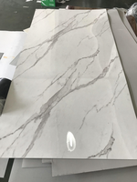 Panneau mural en PVC UV à effet marbre sur mesure avec surface haute brillance pour usage hospitalier, design moderne