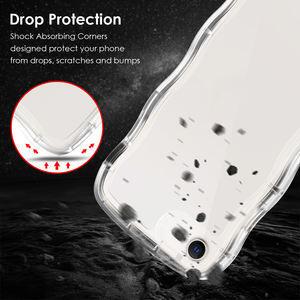 2024 Candy Color Wave Frame a prueba de golpes TPU funda protectora transparente para teléfono para <span class=keywords><strong>iPhone</strong></span> 7G/8G/<span class=keywords><strong>SE</strong></span> <span class=keywords><strong>2020</strong></span>/<span class=keywords><strong>SE</strong></span> <span class=keywords><strong>2022</strong></span> - Product Image 5