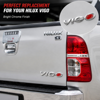 Badges et emblèmes 3D ABS pour voiture, autocollants chromés pour HILUX, autocollants pour capot arrière de camion, pour Hilux Vigo 2005-2015, série AN10/AN20/AN30